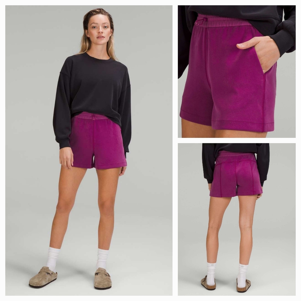 Lululemon Softstreme High-Rise Short 4" Pink Magenta Purple